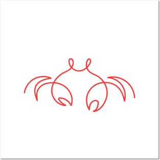 Red Crab Posters and Art